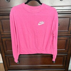 Nike Women's Vibrant Pink Crewneck Sweatshirt